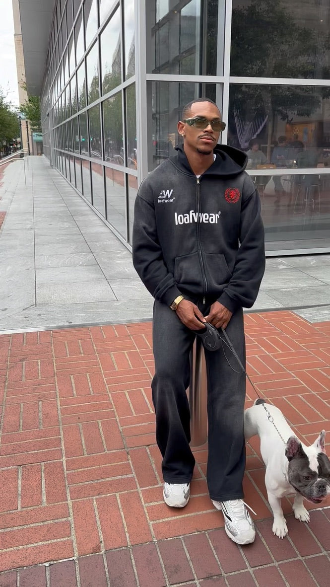 LW fútbol hoodie, "charcoal"