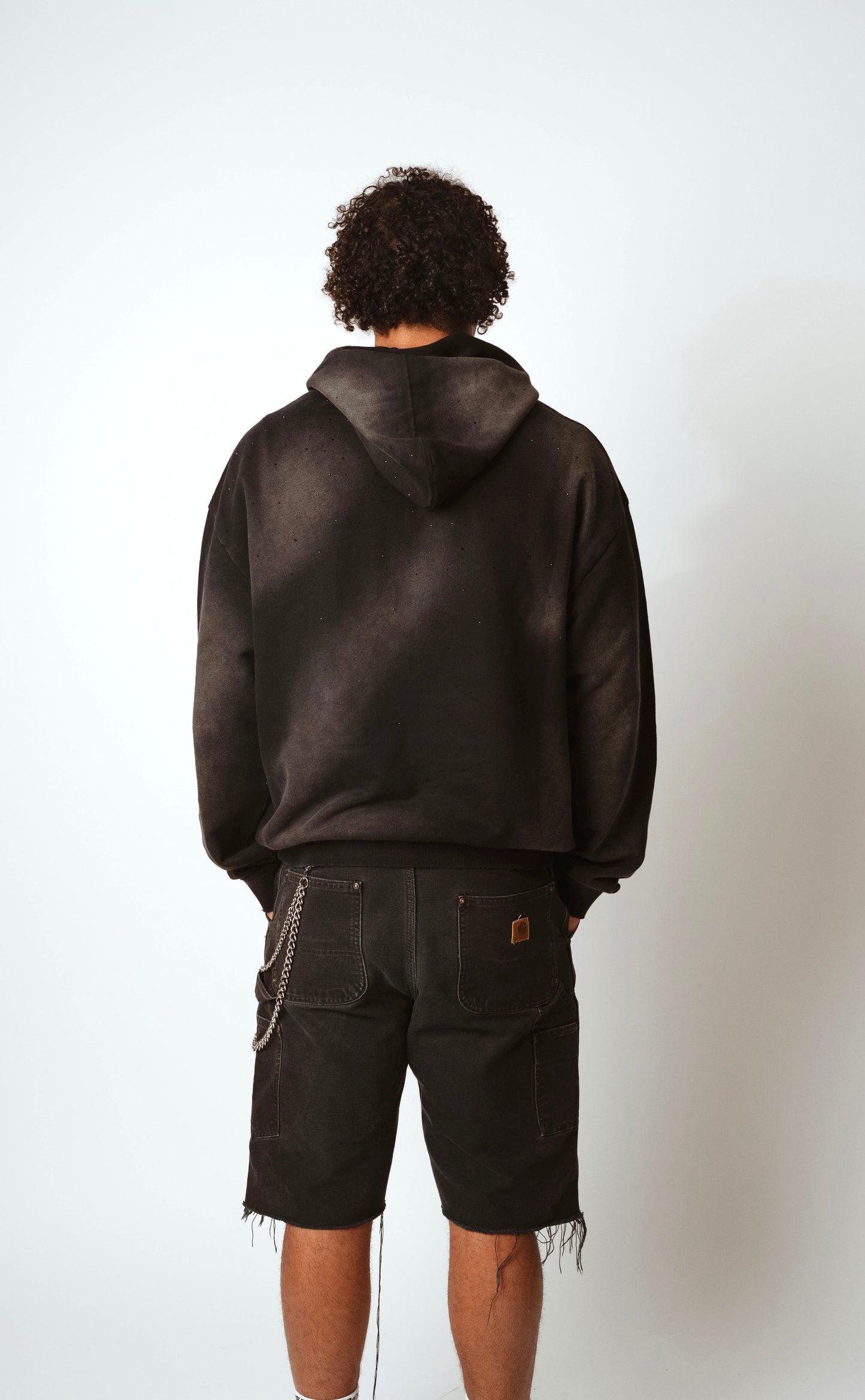 LW reflection hoodie, "noiré"