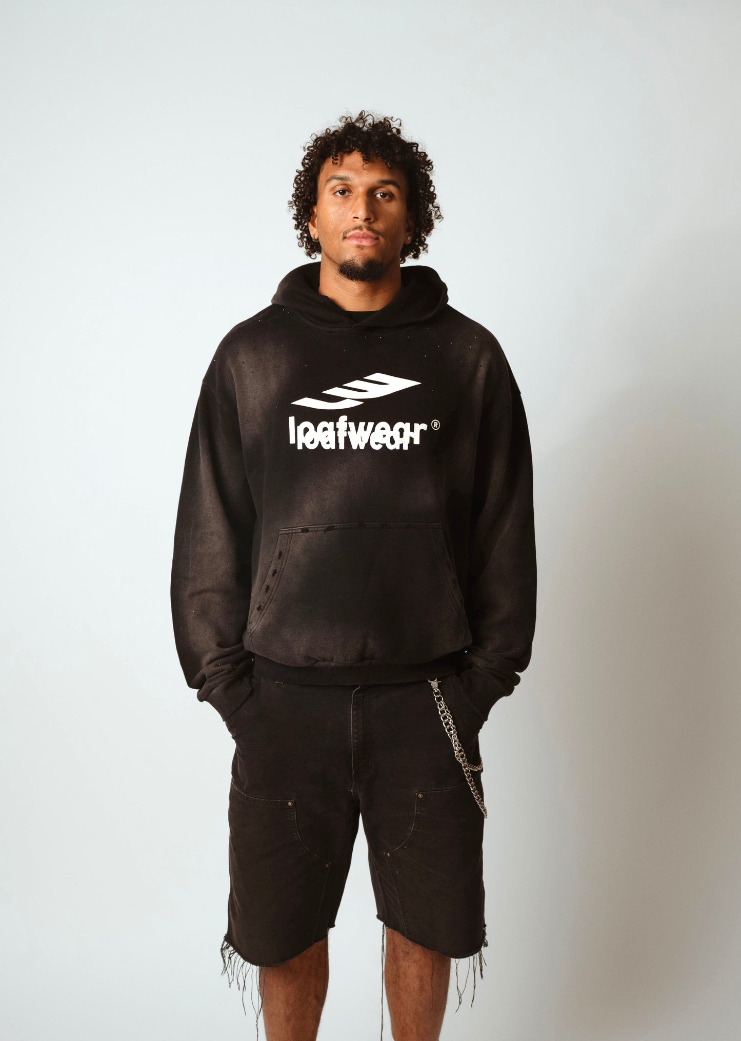 LW reflection hoodie, "noiré"