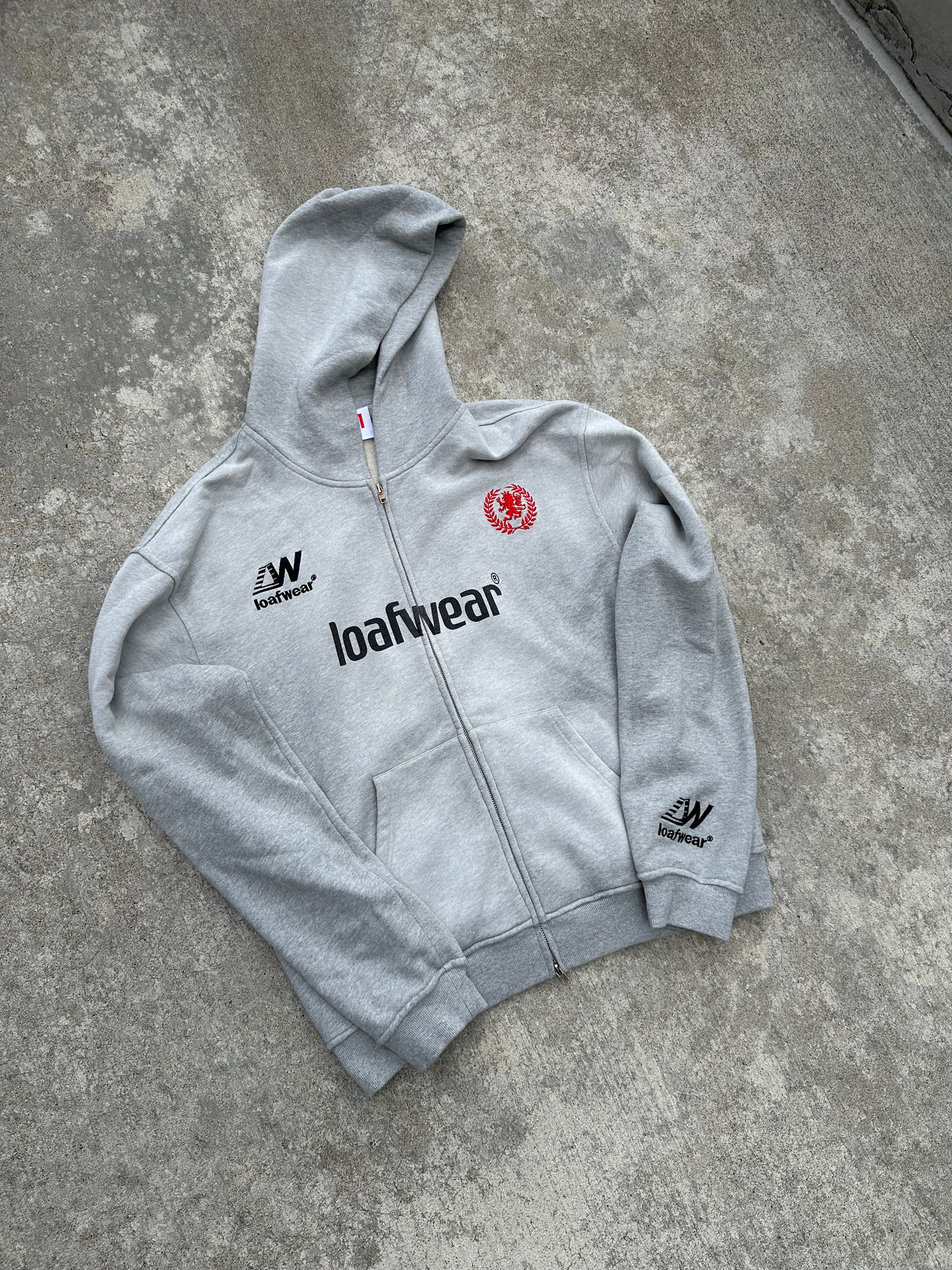 LW fútbol hoodie, "cement"